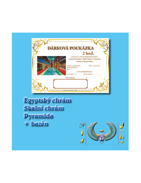 e-Dárkový poukaz 2 hod. celý areál