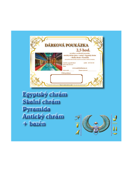 e-Dárkový poukaz 2,5 hod.