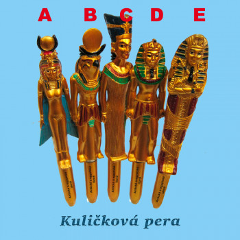 Kuličková pera s egyptskými motivy