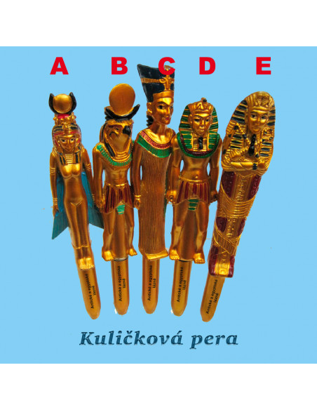 Kuličková pera s egyptskými motivy