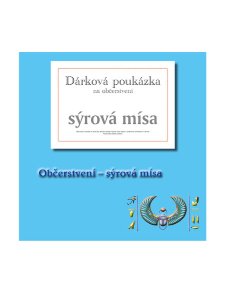 e-Občerstvení sýrová mísa